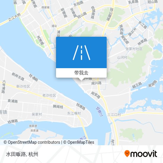 水田畈路地图