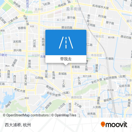 西大浦桥地图