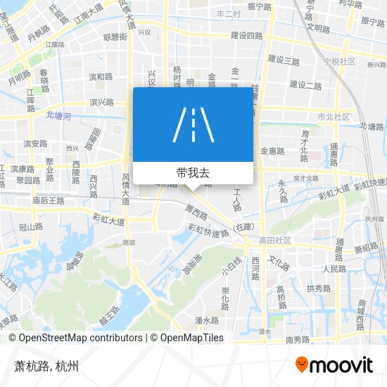 萧杭路地图