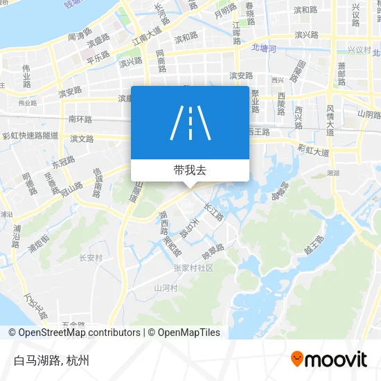 白马湖路地图