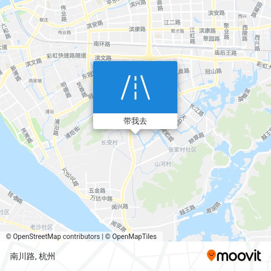 南川路地图