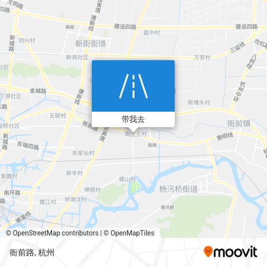 衙前路地图