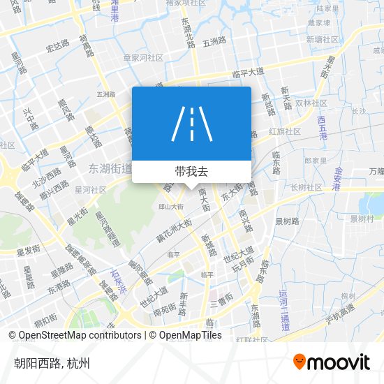 朝阳西路地图