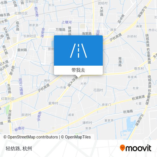 轻纺路地图
