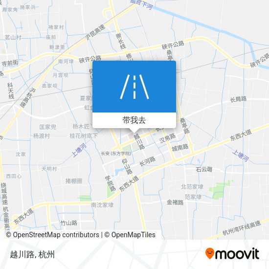 越川路地图