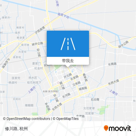 修川路地图