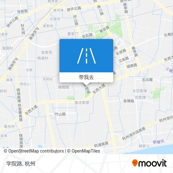 学院路地图