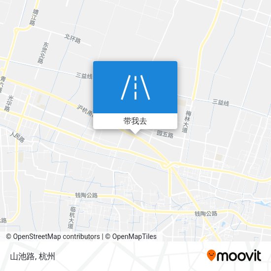 山池路地图