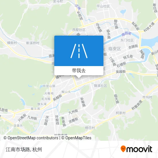 江南市场路地图