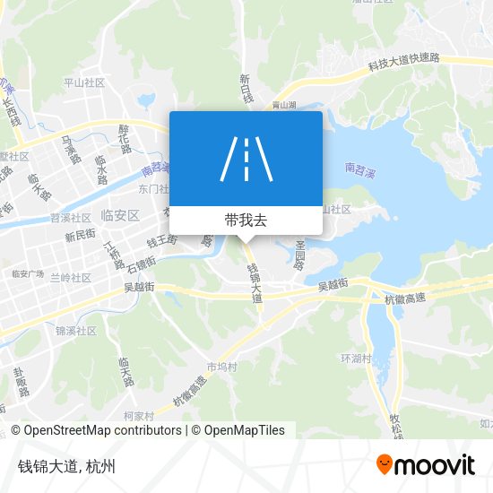 钱锦大道地图
