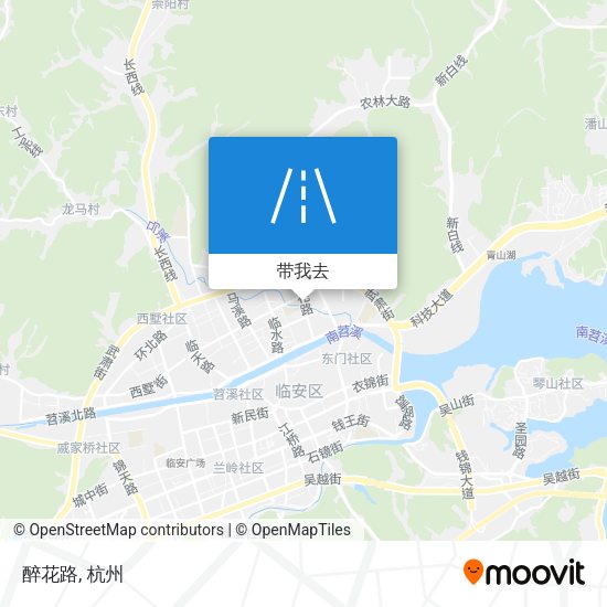 醉花路地图