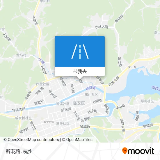 醉花路地图