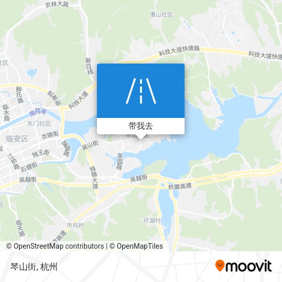琴山街地图