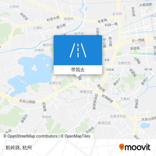 航岭路地图