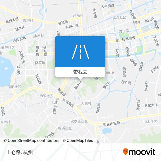 上仓路地图