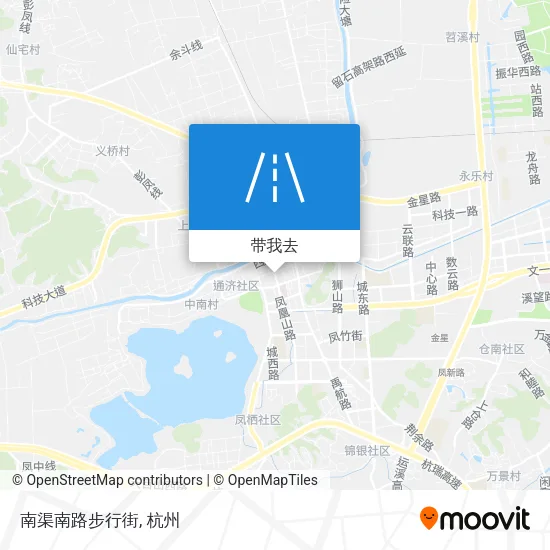 南渠南路步行街地图