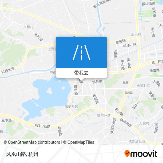 凤凰山路地图