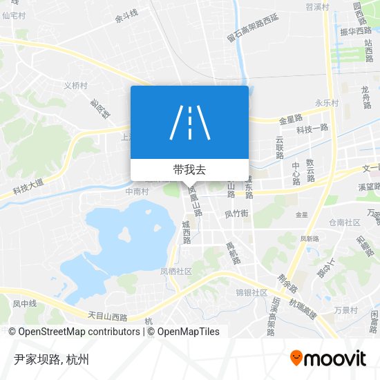 尹家坝路地图