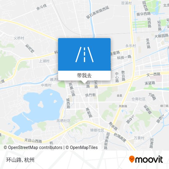 环山路地图