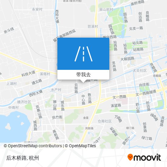 后木桥路地图