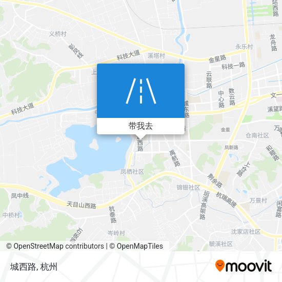 城西路地图