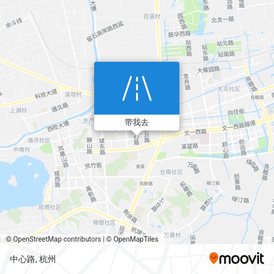中心路地图