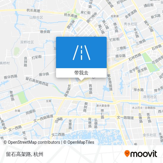 留石高架路地图