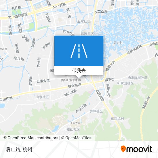 后山路地图