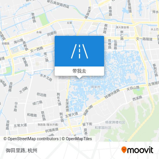 御田里路地图