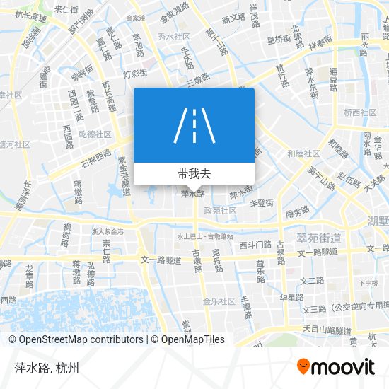 萍水路地图