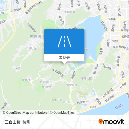 三台山路地图