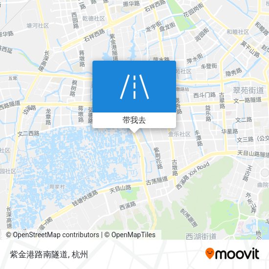 紫金港路南隧道地图