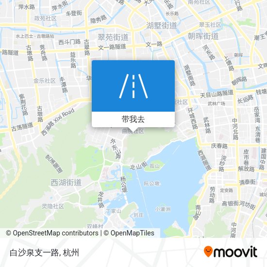白沙泉支一路地图