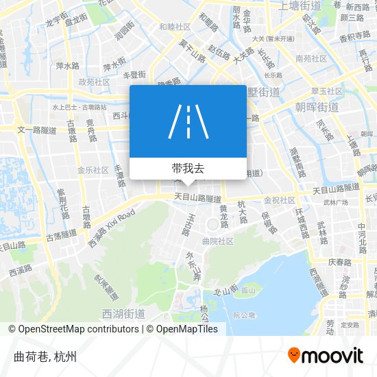 曲荷巷地图
