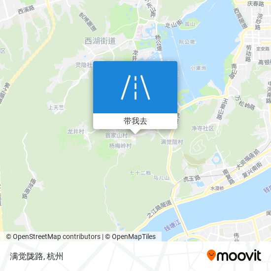 满觉陇路地图