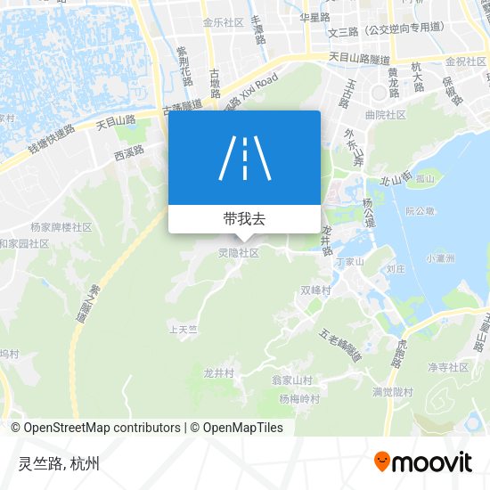 灵竺路地图