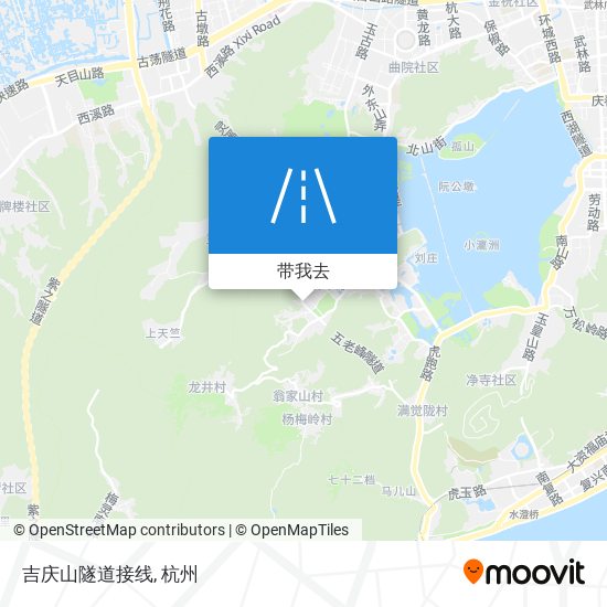 吉庆山隧道接线地图