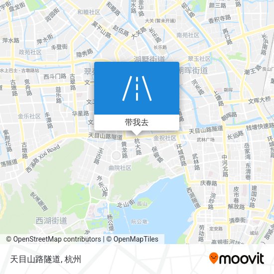 天目山路隧道地图