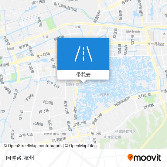 问溪路地图