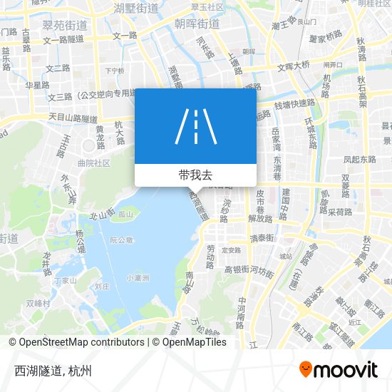西湖隧道地图