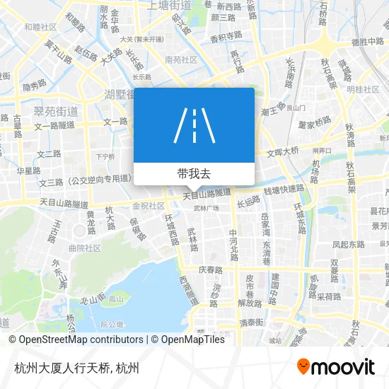 杭州大厦人行天桥地图