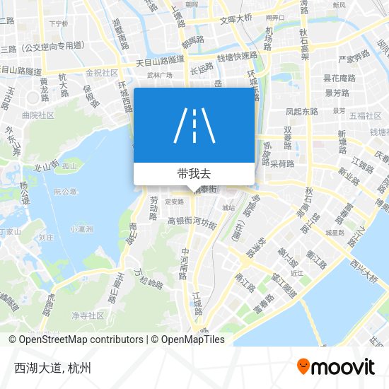西湖大道地图
