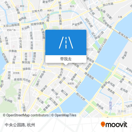 中央公园路地图