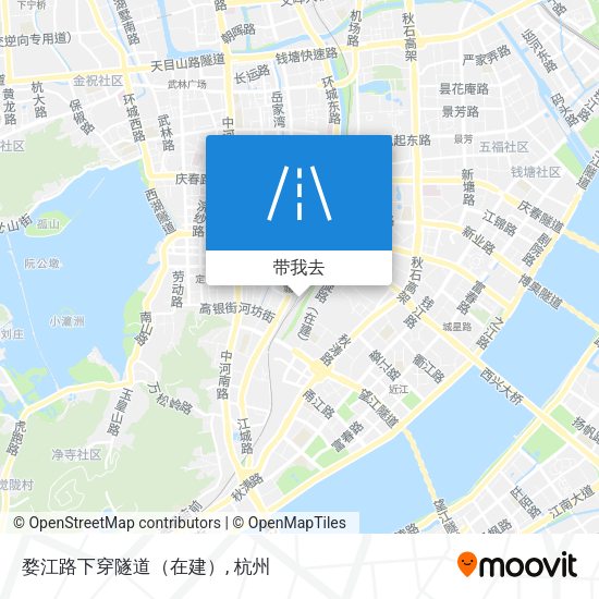 婺江路下穿隧道（在建）地图