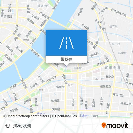 七甲河桥地图
