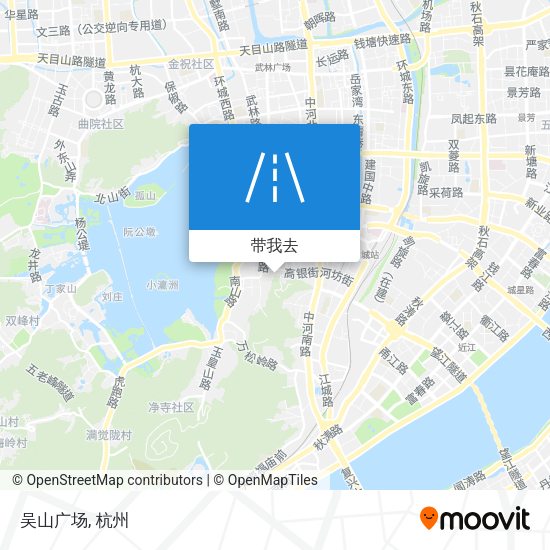 吴山广场地图