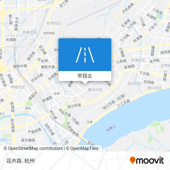 花卉路地图