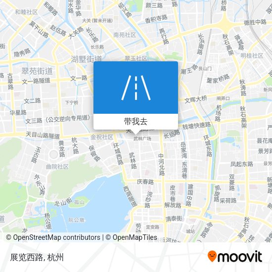 展览西路地图