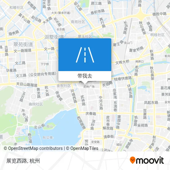 展览西路地图