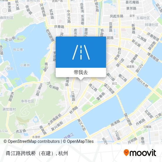 甬江路跨线桥（在建）地图